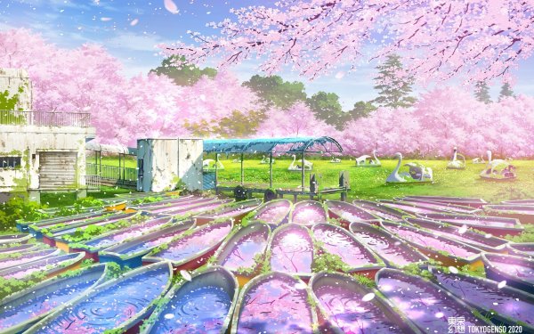 Пейзажи из аниме