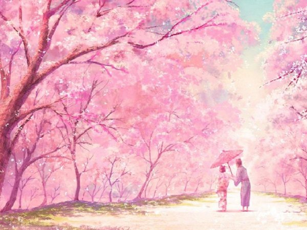 Пейзажи из аниме