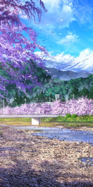 Весна аниме арт