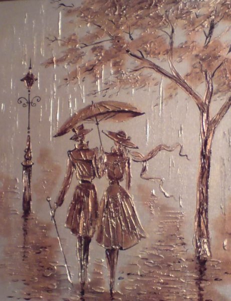 Красивая девушка с зонтом