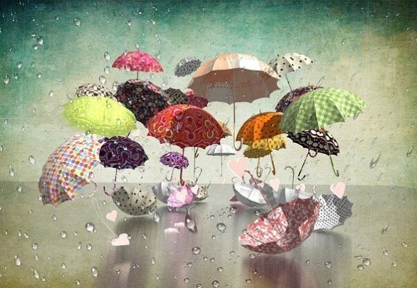 Бегать с зонтом дети