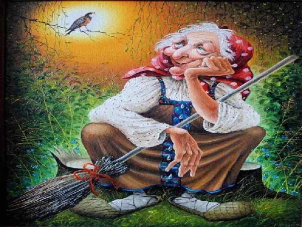 Ступа и метла бабы яги