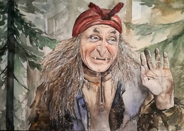 Картинка бабы яги на сказку три богатыря