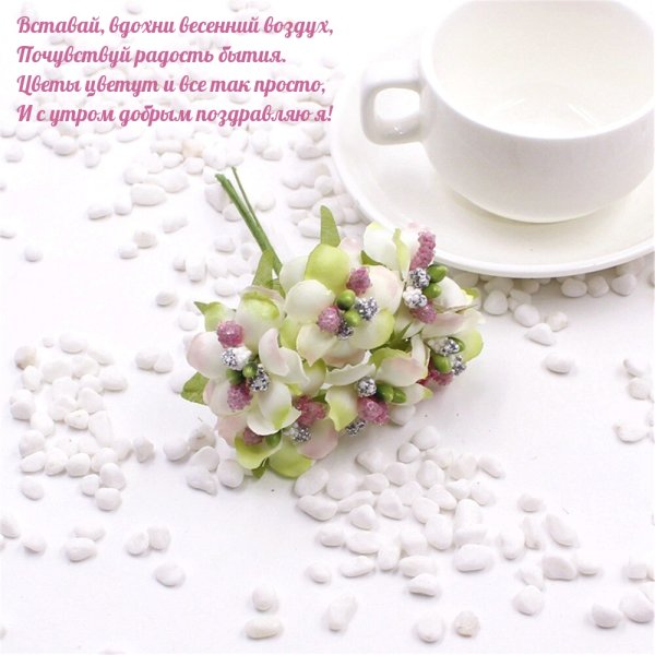 Чашка кофе и Цветущая Сакура