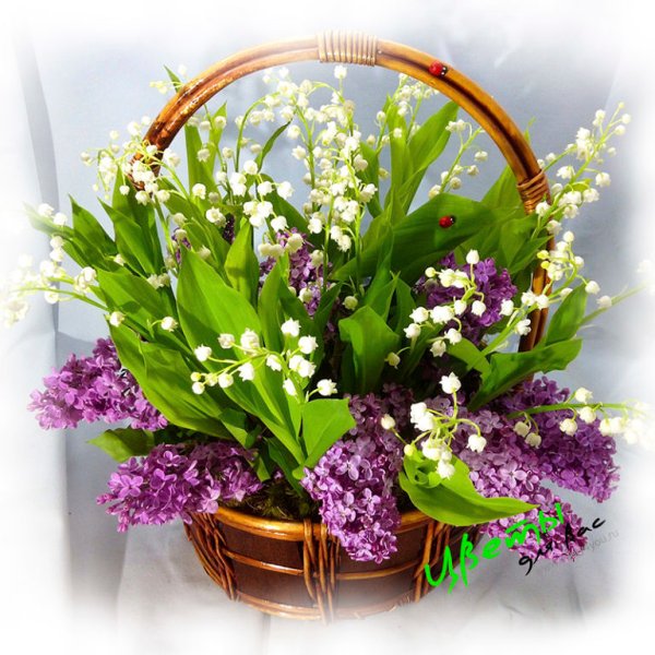 Ландыши в корзинке