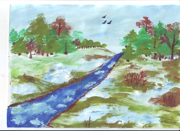 Олег Молчанов художник - Талая вода