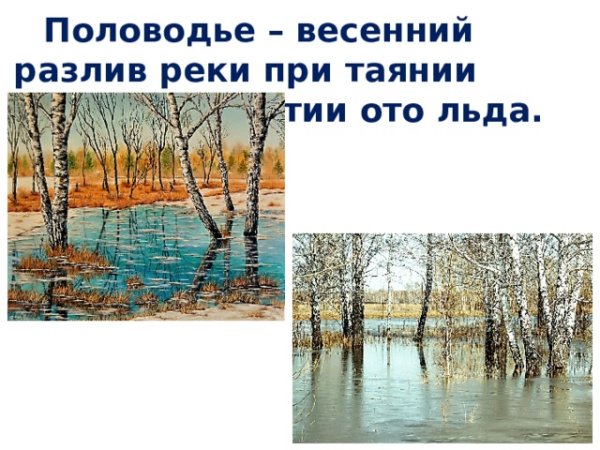 Половодье окружающий мир