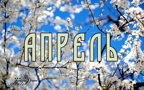Открытки апрель