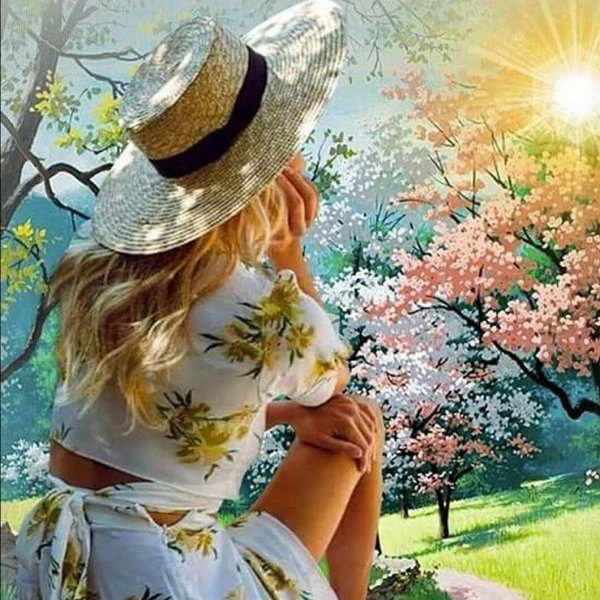 Женщина лето