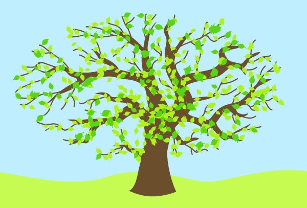 Весеннее дерево для детей детского сада