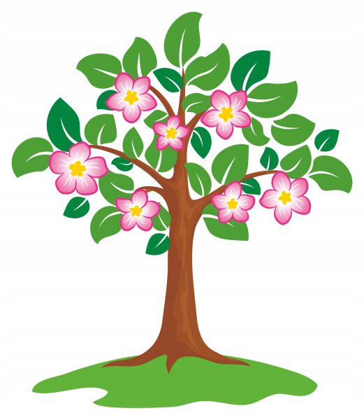 Цветущее дерево для детей