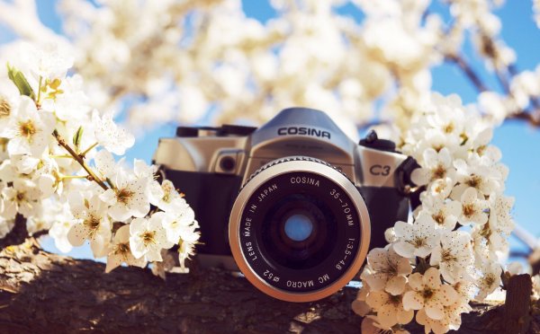 Красивый фотоаппарат