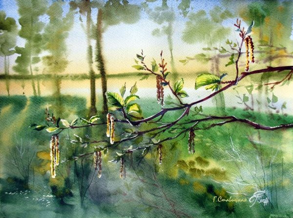 Художник Галина Ставицкая акварели картины