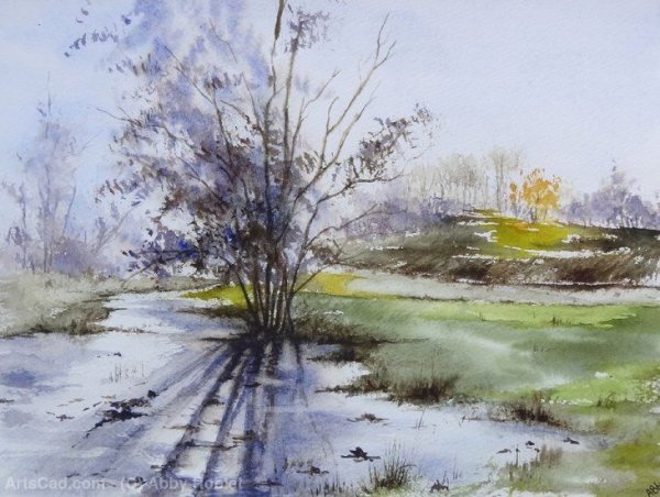 Апрель акварель