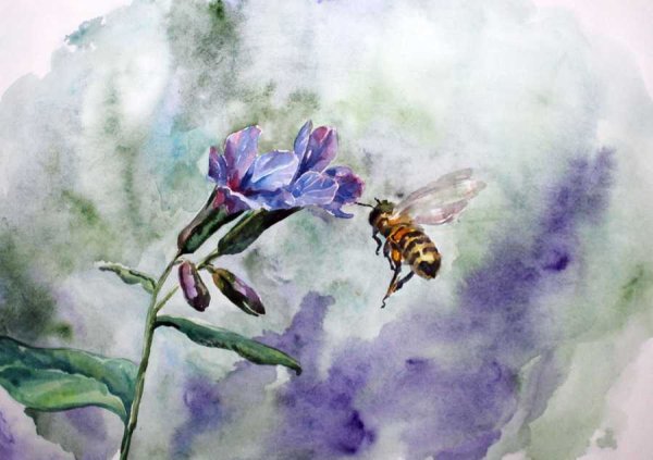 Весна акварель