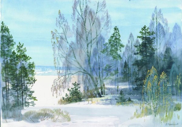 Картины художников акварелью Вячеслав Чернаков