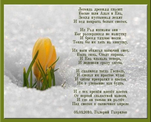 Стихи о весне красивые