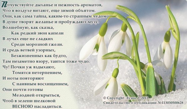 Стихи о весне