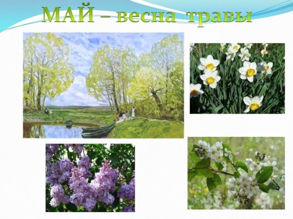 Май третий месяц весны