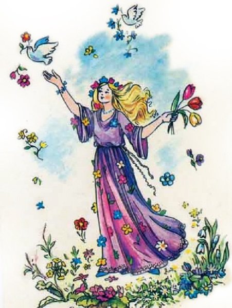 Девушка лето для садика