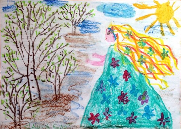 Весна красна рисунки детей