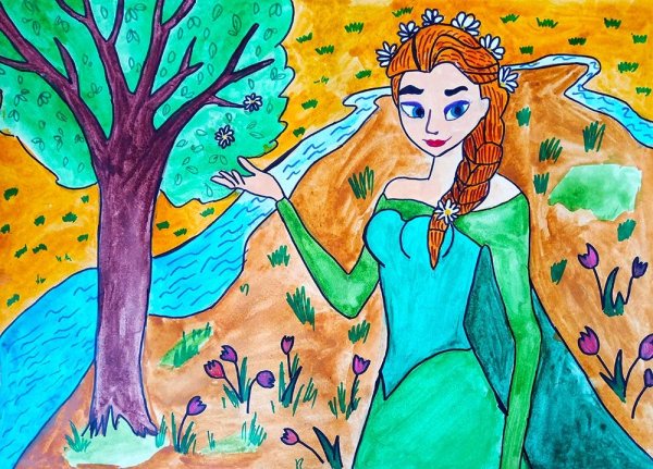 Рисование Весна красна