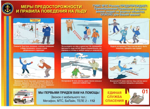 Безопасность на льду для детей
