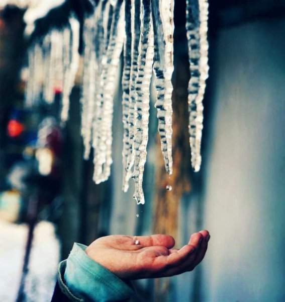 Сосульки весной