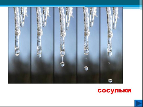 Лед сосульки