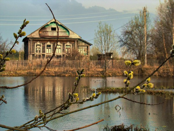 Деревня Венгрия зима