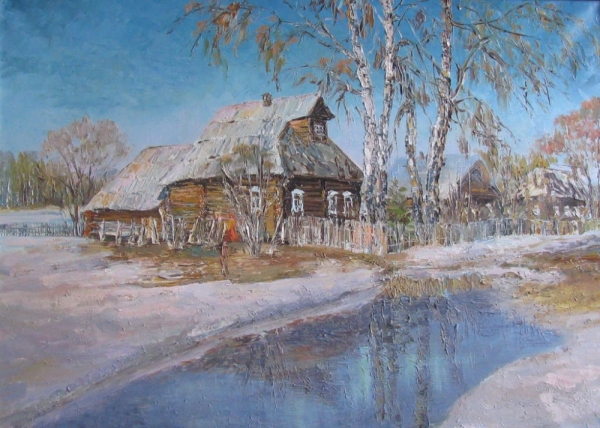 Ранняя Весна в деревне
