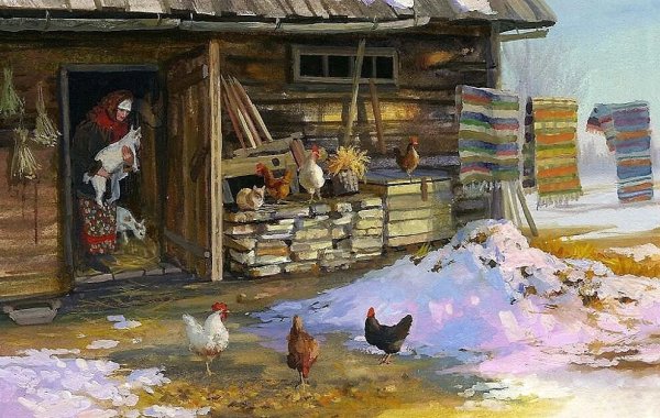 Художник Владимир Жданов Весна в Печорах