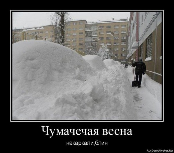 Демотиваторы холодная Весна