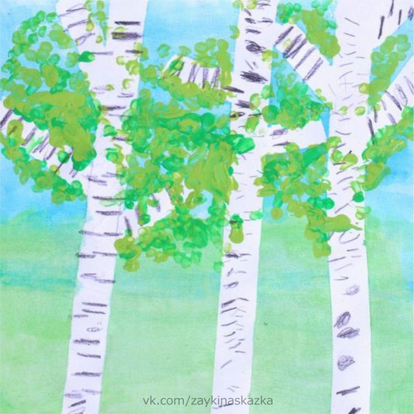 Береза для детей