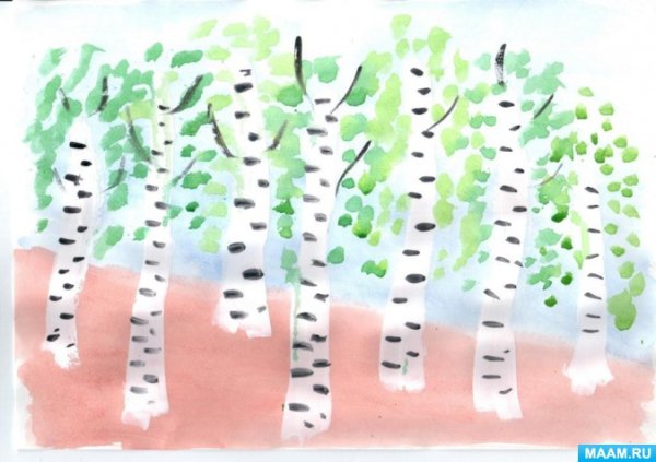 Рисование Березки