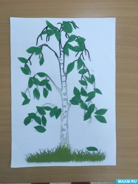 Берёза рисунокдетский