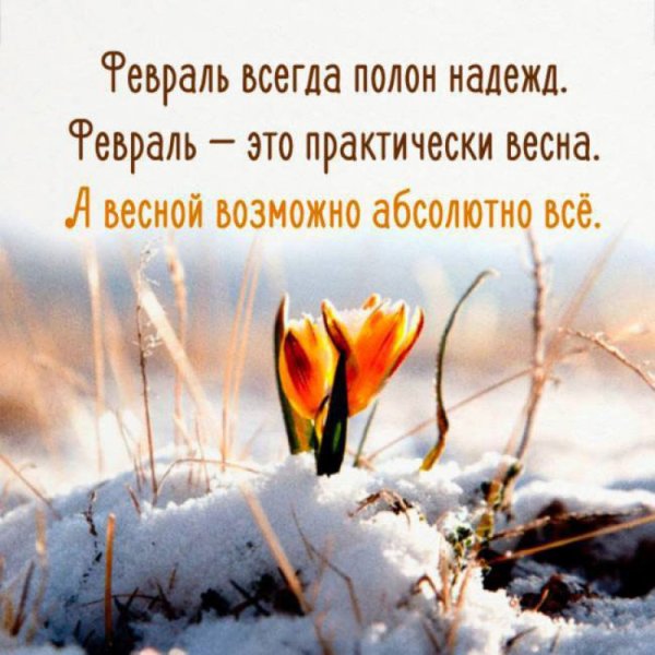 Цитаты про февраль
