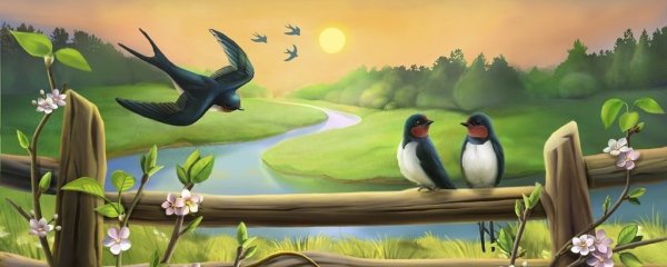 Ласточки кружатся