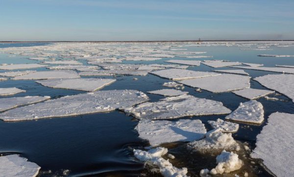 Ледостав реки Волга