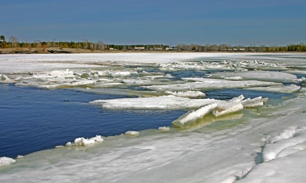 Весенний ледоход на реке