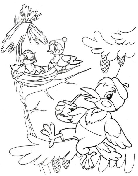 Весенние раскраски