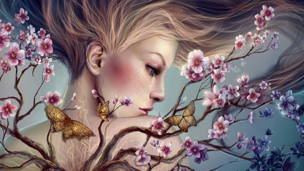 Девушка Весна арт