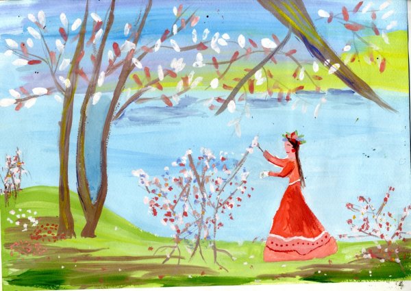 Рисунок на тему Весна