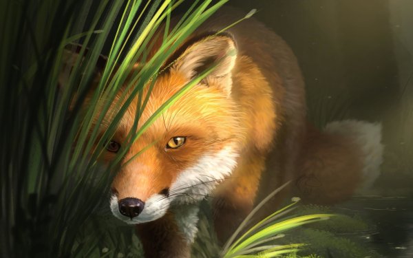 Картинки арт животные на рабочий стол