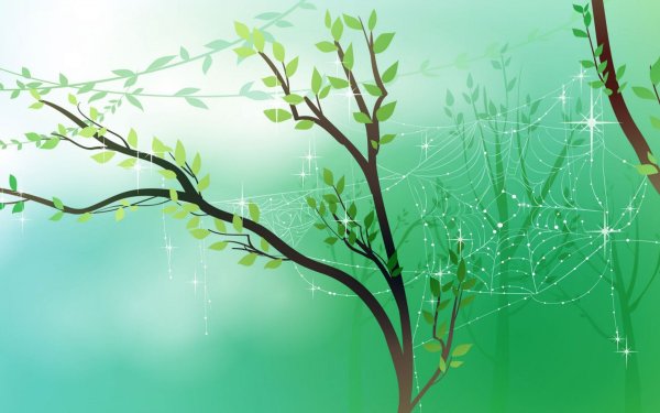 Фон с веточками