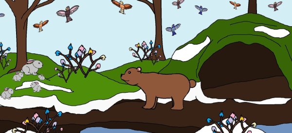 Животные весной для детей