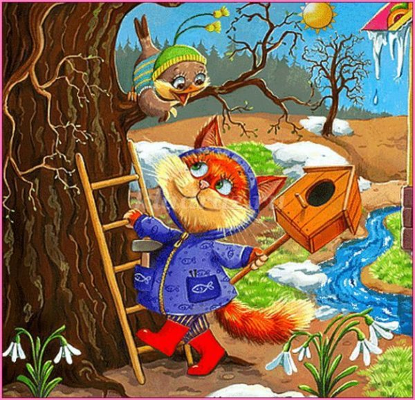 Веселые весенние цветы