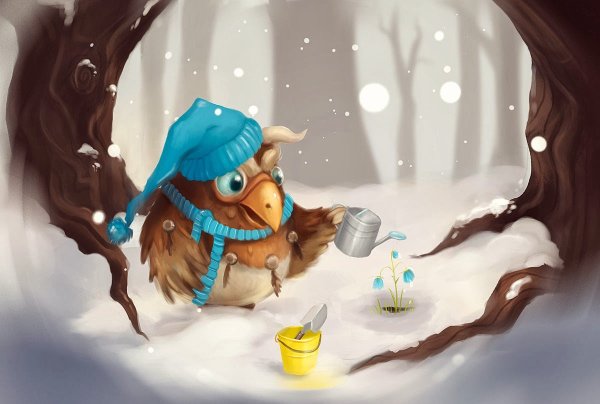 Кошка радуется весне