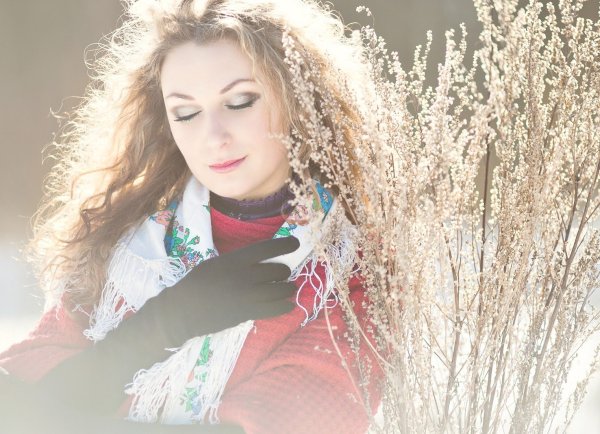 Фотосессия весной в холод