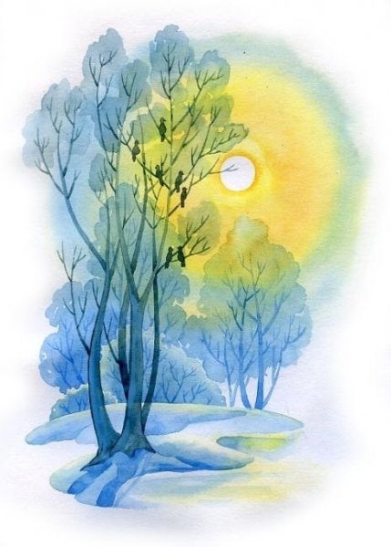 Март иллюстрация